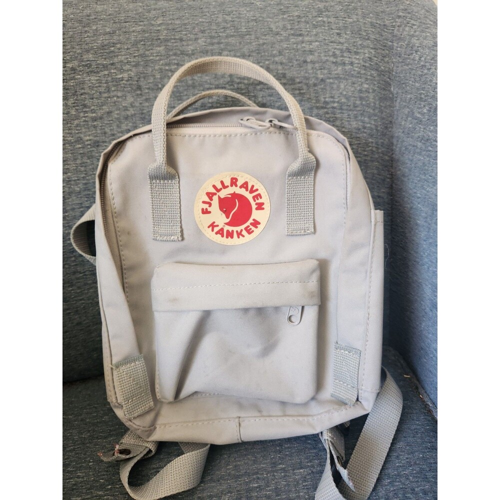 Fjallraven "Kanken" Mini Backpack in Gray "Fog" Color